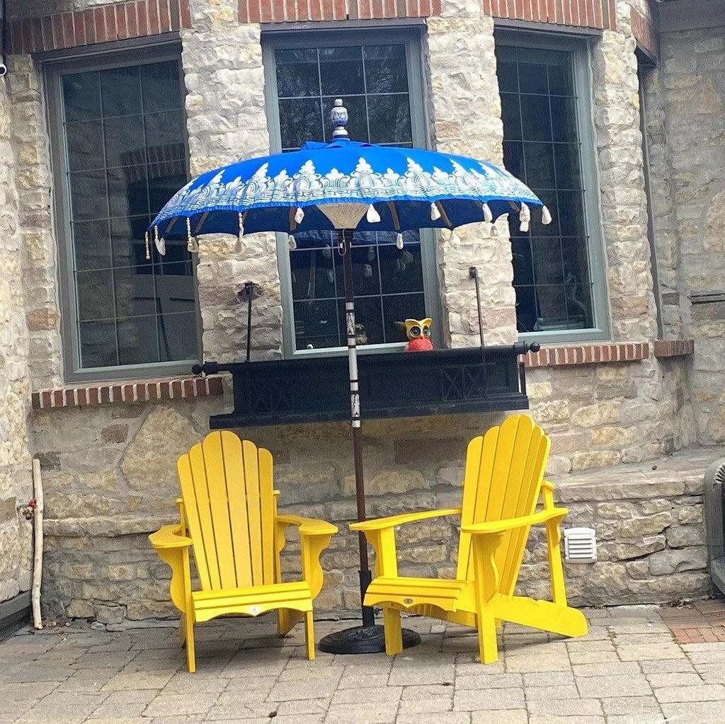 Bluebell Parasol - Baliaric Balinese Garden Parasol Blue, Decorative accents, Elegant home decor, garden and home, garden decor, garden decoration, garden idea, Half Painted, Home decorating ideas, home with garden, ibiza, Magnificent craftsmanship, outdoor umbrella, parasols, parasols umbrellas, patio umbrellas, sd_preorder