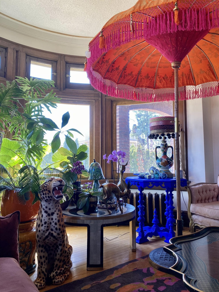 Tangerine  Parasol - Baliaric Balinese Garden Parasol Decorative accents, Elegant home decor, Full Painted, garden and home, garden decor, garden decoration, garden idea, Home decorating ideas, home with garden, Magnificent craftsmanship, Orange, outdoor umbrella, parasols, parasols umbrellas, patio umbrellas