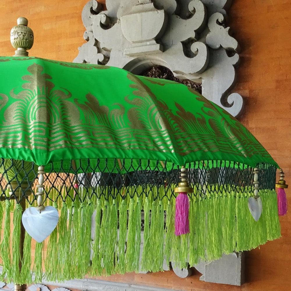 Samantha Parasol - Baliaric Balinese Garden Parasol Decorative accents, Elegant home decor, Full Painted, garden and home, garden decor, garden decoration, garden idea, Gold, Green, Home decorating ideas, home with garden, Magnificent craftsmanship, new, Orange, outdoor umbrella, parasols, parasols umbrellas, patio umbrellas, Pink, sd_preorder